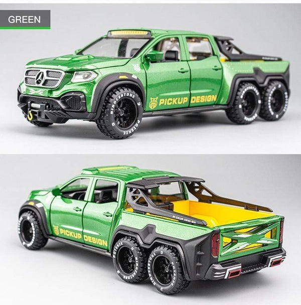 Planet Gates 1:28 Benz X-Class 6*6 Monster Trucks Diecasts & Toy Vehicles Car Model Miniature Scale Model Car Toys Children Collections