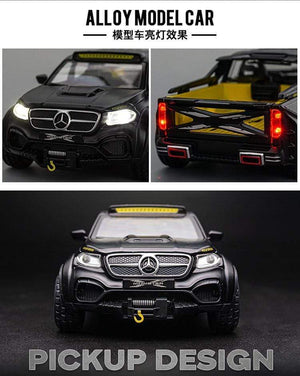 Planet Gates 1:28 Benz X-Class 6*6 Monster Trucks Diecasts & Toy Vehicles Car Model Miniature Scale Model Car Toys Children Collections