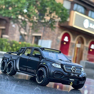 Planet Gates 1:28 Benz X-Class 6*6 Monster Trucks Diecasts & Toy Vehicles Car Model Miniature Scale Model Car Toys Children Collections