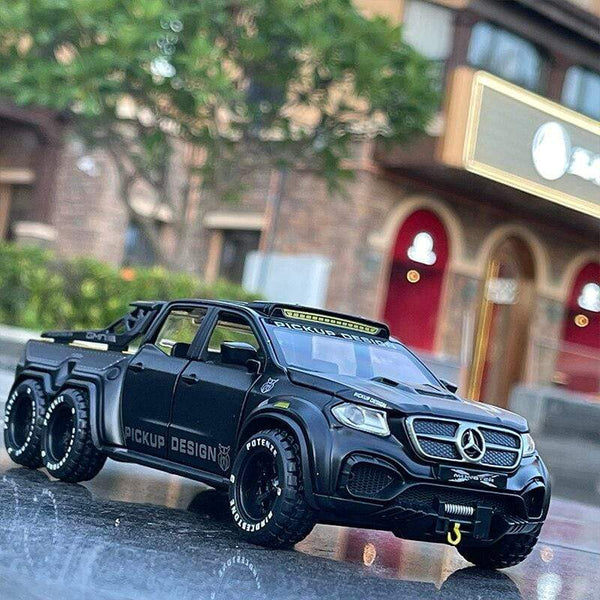 Planet Gates 1:28 Benz X-Class 6*6 Monster Trucks Diecasts & Toy Vehicles Car Model Miniature Scale Model Car Toys Children Collections
