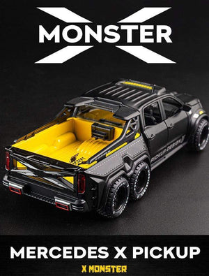 Planet Gates 1:28 Benz X-Class 6*6 Monster Trucks Diecasts & Toy Vehicles Car Model Miniature Scale Model Car Toys Children Collections