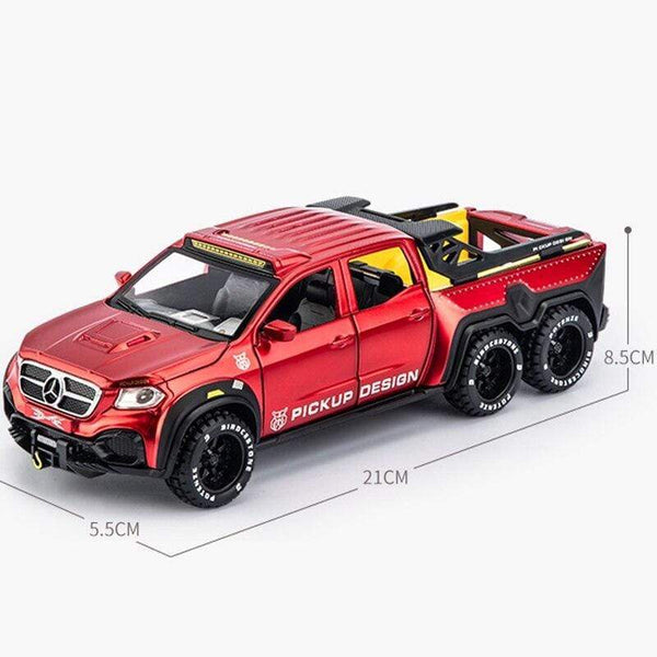 Planet Gates 1:28 Benz X-Class 6*6 Monster Trucks Diecasts & Toy Vehicles Car Model Miniature Scale Model Car Toys Children Collections