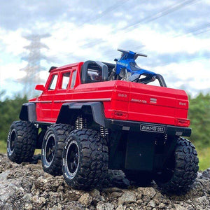 Planet Gates 1/28 Benzs G63 6*6 Big Tyre Alloy Pickup Car Model Diecast Metal Simulation Toy Off-road Vehicles Model Collection Children Gift