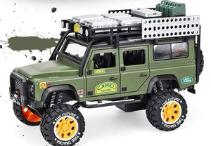 Planet Gates 1:28 Camel Cup Land Rover Defender Alloy Racing Car Model Diecasts & Toy Metal Toy Off-road Vehicles Model Collection Kids Gift