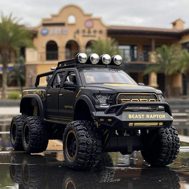 Planet Gates 1/28 Ford Raptor F150 Alloy Car Modified Off-Road Vehicle Model Diecast & Toy Vehicles Metal Car Model Collection Kids Toys Gift
