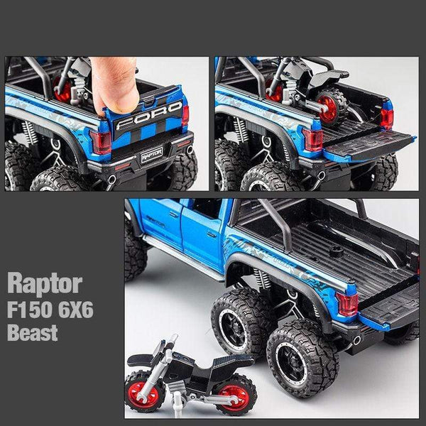 Planet Gates 1/28 Ford Raptor F150 Alloy Car Modified Off-Road Vehicle Model Diecast & Toy Vehicles Metal Car Model Collection Kids Toys Gift