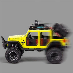 Planet Gates 1:28 Jeep Wild Gladiator Big Tire Alloy Pickup Off-road Vehicle Model Alloy Car Model Decoration Sound and Light Pull Back Toy