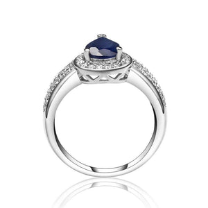 Planet Gates 1.29Ct Oval Natural Blue Sapphire Gemstone Wedding For Women Weddings 925 Sterling Silver Fashion Fine Jewelry