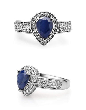 Planet Gates 1.29Ct Oval Natural Blue Sapphire Gemstone Wedding For Women Weddings 925 Sterling Silver Fashion Fine Jewelry