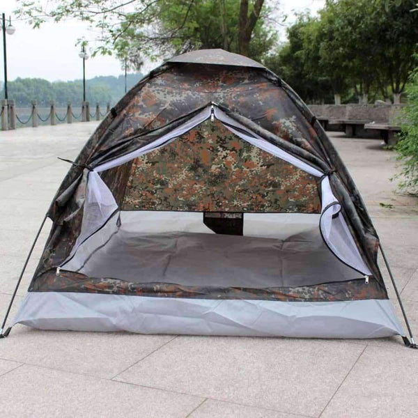 Planet Gates 1.2KG TOMSHOO 2 Person Tent Ultralight Single Layer Water Resistance Camping Tent PU1000mm with Carry Bag for Hiking Traveling