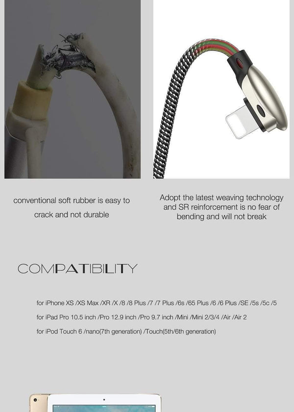 Planet Gates 1.2m Suntaiho for iphone Charger Cable Game USB Cable for Lighting Fast Charging for iPhone 7 Xs Max XR X 6 6s 5 8 7 phone Game Cord
