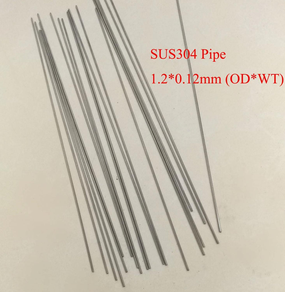 1.2MM*0.12MM(od*wt) SUS304 Stainless Steel Capillary Pipe Industry DIY Tube Material,Length About 200mm/pc,20pcs/lot