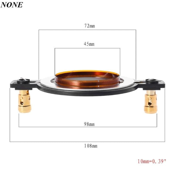 Planet Gates 1/2Pcs Audio Tweeter Driver Speakers Professional Titanium Film 44.4/44.5 Core Treble Voice Coil DIY Speakers Accessory 8OHM