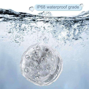 Planet Gates 1/3/4 PCS 10 Led Remote Controlled RGB Submersible Light Battery Operated Underwater Night Lamp Vase Bowl Outdoor Garden Party