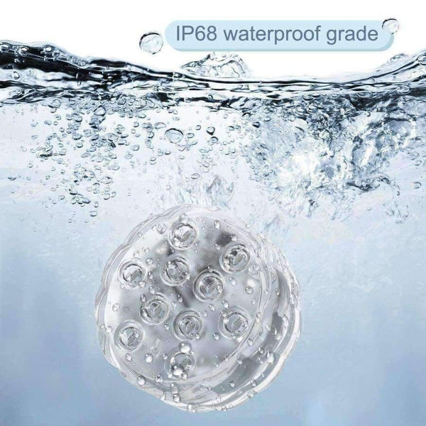 Planet Gates 1/3/4 PCS 10 Led Remote Controlled RGB Submersible Light Battery Operated Underwater Night Lamp Vase Bowl Outdoor Garden Party