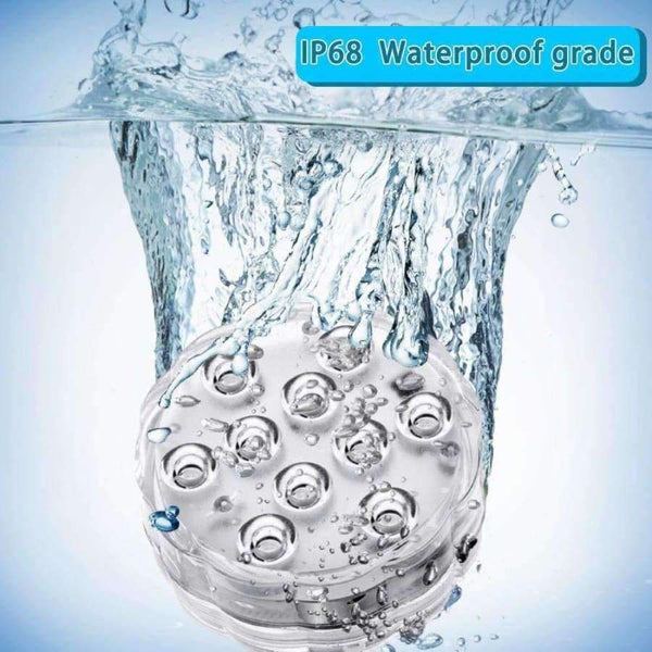 Planet Gates 1/3/4 PCS 10 Led Remote Controlled RGB Submersible Light Battery Operated Underwater Night Lamp Vase Bowl Outdoor Garden Party