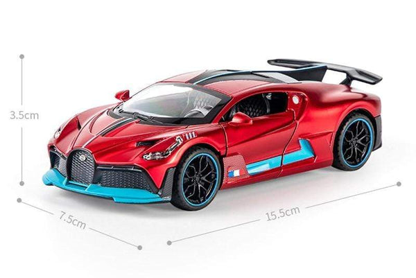 Planet Gates 1/32 Alloy Bugatti DIVO Super Sports Car Model Toy Die Cast Pull Back Sound Light Toys Vehicle For Children Kids Gift
