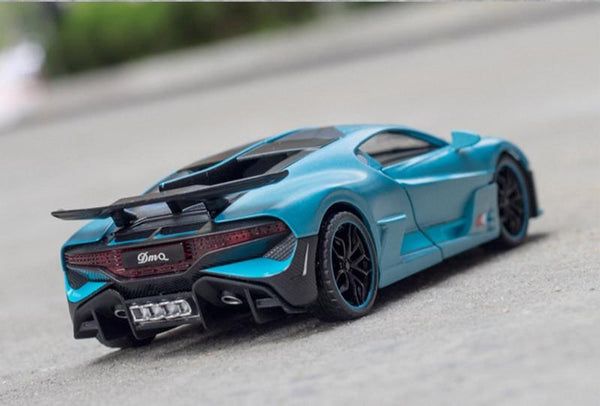 Planet Gates 1/32 Alloy Bugatti DIVO Super Sports Car Model Toy Die Cast Pull Back Sound Light Toys Vehicle For Children Kids Gift