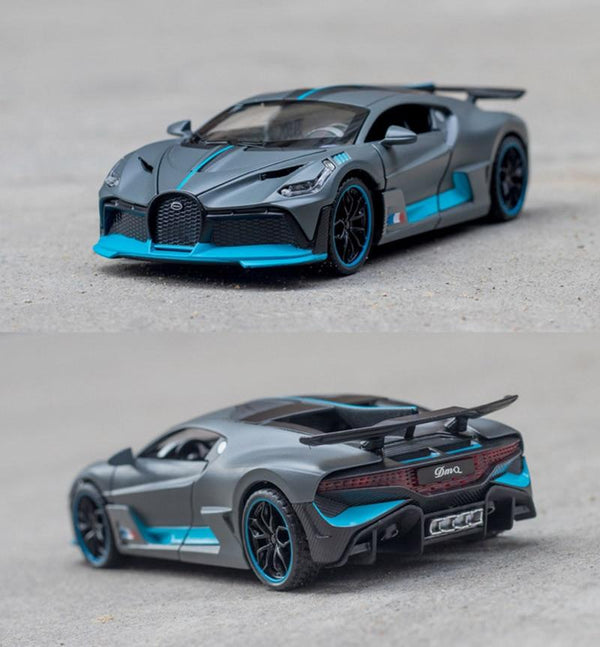 Planet Gates 1/32 Alloy Bugatti DIVO Super Sports Car Model Toy Die Cast Pull Back Sound Light Toys Vehicle For Children Kids Gift