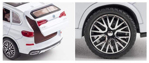 Planet Gates 1/32 Alloy Die Cast X5 SUV Model Toy Car Simulation Sound Light Pull Back Door Open Toys Vehicle For Children