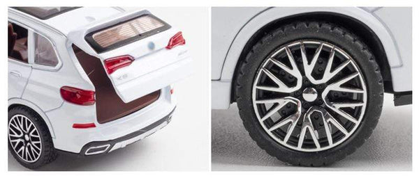 Planet Gates 1/32 Alloy Die Cast X5 SUV Model Toy Car Simulation Sound Light Pull Back Door Open Toys Vehicle For Children
