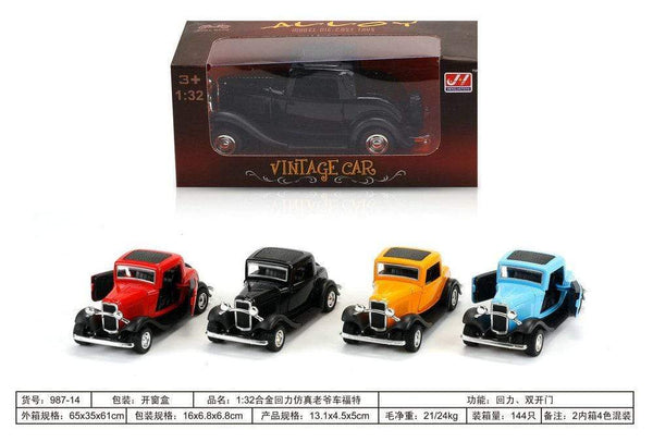 Planet Gates 1/32 Alloy Pull Back Simulation Retro Classic Car Model