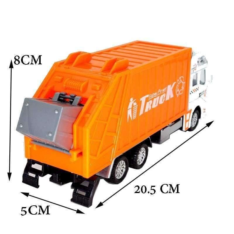 Planet Gates 1:32 Alloy Sanitation Engineering Vehicle Simulation Garbage Truck Model Gift for Children Toys,Pullback,20.5CM
