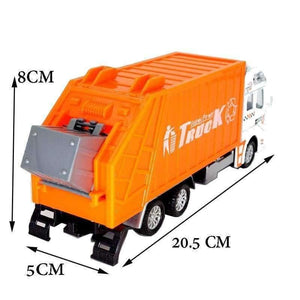 Planet Gates 1:32 Alloy Sanitation Engineering Vehicle Simulation Garbage Truck Model Gift for Children Toys,Pullback,20.5CM