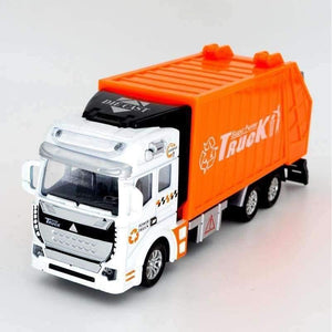 Planet Gates 1:32 Alloy Sanitation Engineering Vehicle Simulation Garbage Truck Model Gift for Children Toys,Pullback,20.5CM