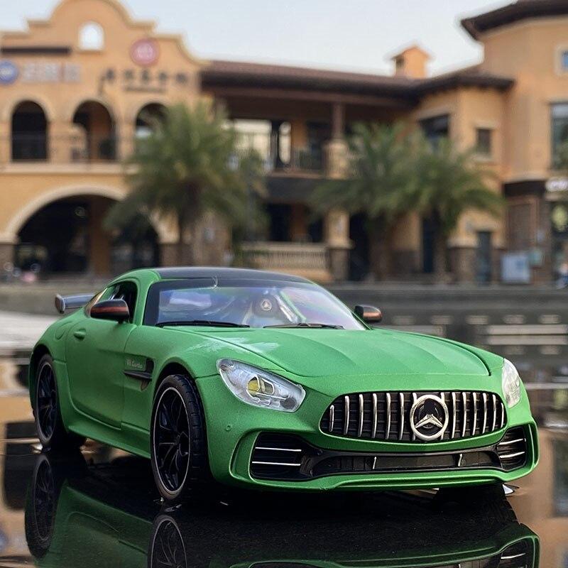Planet Gates 1:32 AMG-GTR GT Alloy Sports Car Model Diecast Metal Toy Vehicles Car Model Collection High Simulation Sound Light Kids Toy Gift
