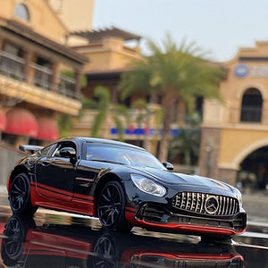 Planet Gates 1:32 AMG-GTR GT Alloy Sports Car Model Diecast Metal Toy Vehicles Car Model Collection High Simulation Sound Light Kids Toy Gift