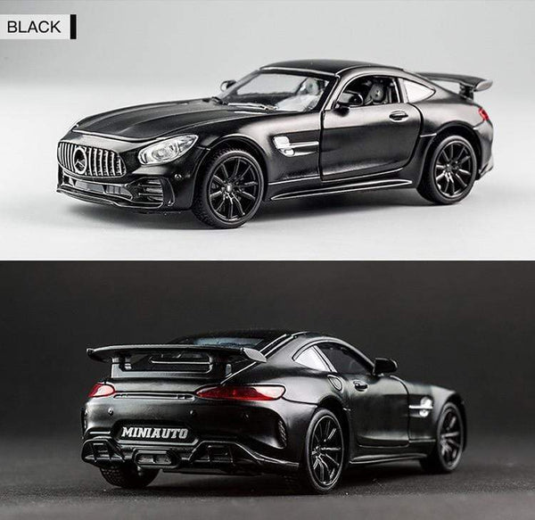 Planet Gates 1:32 AMG-GTR GT Alloy Sports Car Model Diecast Metal Toy Vehicles Car Model Collection High Simulation Sound Light Kids Toy Gift