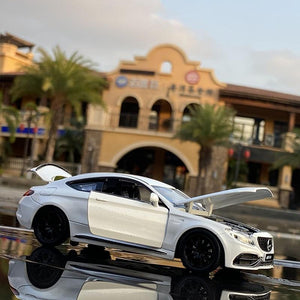 Planet Gates 1:32 AMGC63S C63S Coupe Alloy Car Model Diecasts & Toy Vehicle Metal Car Model Collection High Simulation Sound Light Kids Gift