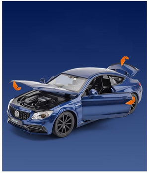 Planet Gates 1:32 AMGC63S C63S Coupe Alloy Car Model Diecasts & Toy Vehicle Metal Car Model Collection High Simulation Sound Light Kids Gift