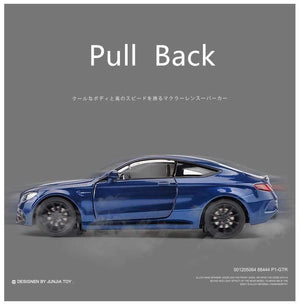 Planet Gates 1:32 AMGC63S C63S Coupe Alloy Car Model Diecasts & Toy Vehicle Metal Car Model Collection High Simulation Sound Light Kids Gift
