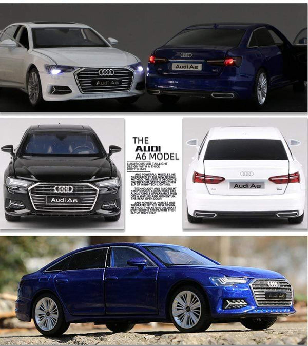 Planet Gates 1:32 AUDI A6 Alloy Car Model Diecasts & Toy Vehicles Metal Toy Car Model High Simulation Sound Light Collection Childrens Gift