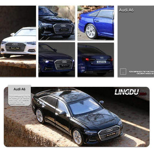 Planet Gates 1:32 AUDI A6 Alloy Car Model Diecasts & Toy Vehicles Metal Toy Car Model High Simulation Sound Light Collection Childrens Gift
