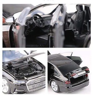Planet Gates 1:32 AUDI A6 Alloy Car Model Diecasts & Toy Vehicles Metal Toy Car Model High Simulation Sound Light Collection Childrens Gift