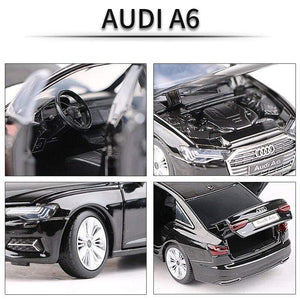 Planet Gates 1:32 AUDI A6 Alloy Car Model Diecasts & Toy Vehicles Metal Toy Car Model High Simulation Sound Light Collection Childrens Gift