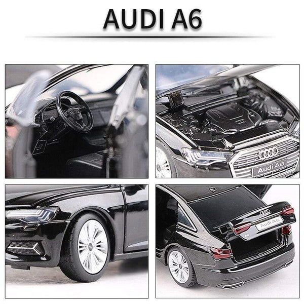 Planet Gates 1:32 AUDI A6 Alloy Car Model Diecasts & Toy Vehicles Metal Toy Car Model High Simulation Sound Light Collection Childrens Gift