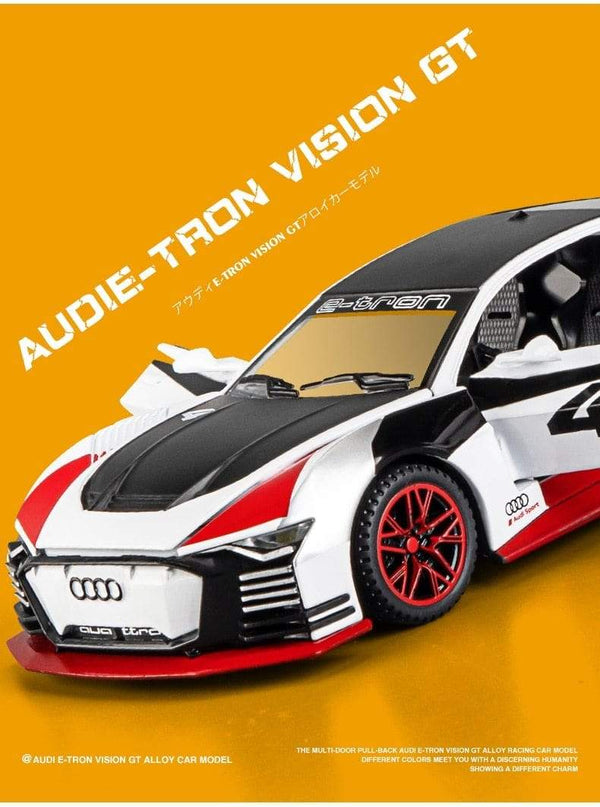 Planet Gates 1:32 Audi GT Le Mans Sports Racing Car Alloy Car Diecasts & Toy Vehicles Metal Toy Car Model High Simulation Collection Kids Toy