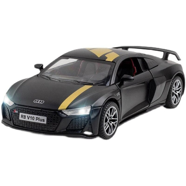 Planet Gates 1:32 Audi R8 V10 Plus Supercar Alloy Car Diecasts & Toy Vehicles Sound and light Car Model Collection Car Toys For Children