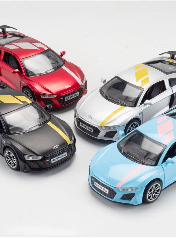 Planet Gates 1:32 Audi R8 V10 Plus Supercar Alloy Car Diecasts & Toy Vehicles Sound and light Car Model Collection Car Toys For Children