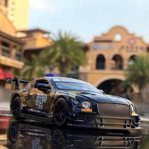 Planet Gates 1:32 Bentley Continental GT3 Sports Car Alloy Car Diecasts & Toy Vehicles Metal Toy Car Model High Simulation Collection Gifts