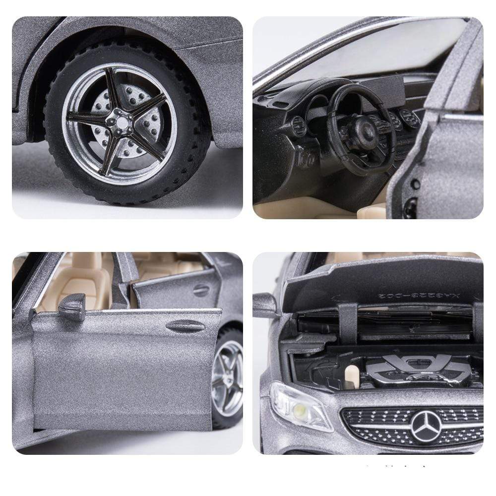 Planet Gates 1:32 Benzs C-Class C260L Alloy Car Model Diecasts Metal Toy Vehicles Car Model Collection Sound Light High Simulation Kids Gift