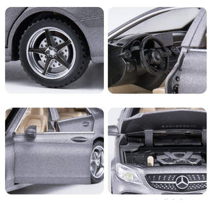 Planet Gates 1:32 Benzs C-Class C260L Alloy Car Model Diecasts Metal Toy Vehicles Car Model Collection Sound Light High Simulation Kids Gift