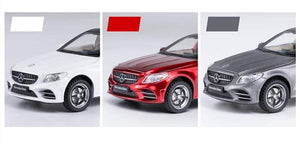 Planet Gates 1:32 Benzs C-Class C260L Alloy Car Model Diecasts Metal Toy Vehicles Car Model Collection Sound Light High Simulation Kids Gift