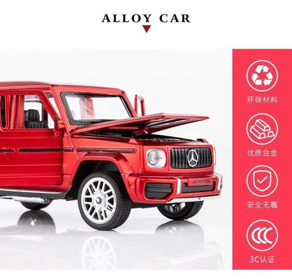 Planet Gates 1:32 Benzs G63 SUV Alloy Car Model Diecast Metal Off-road Vehicles Toy Car Model Simulation Sound Light Collection Kids Toy Gift