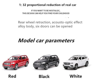 Planet Gates 1:32 Benzs GLS 580 SUV Alloy Car Model Diecasts & Toy Vehicles Metal Car Model Collection High Simulation Childrens Toy Gift