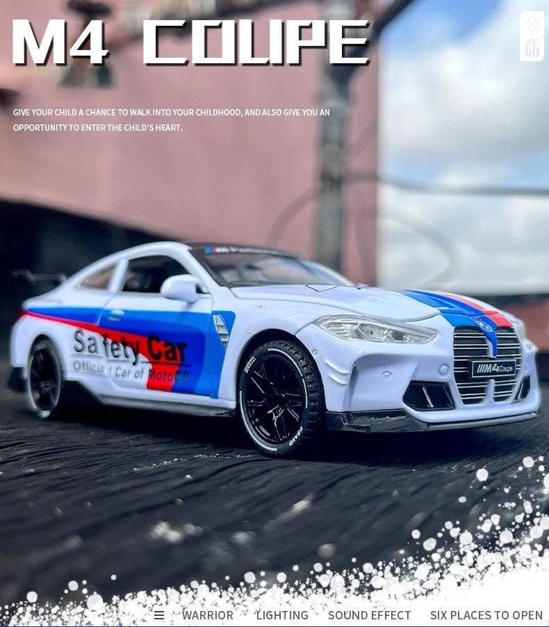 Planet Gates 1:32 BMW M4 IM GT3 Le Mans Racing Car Free Wheeling High Light Sport Racing Car Model Toy Diecast Alloy Car model gift